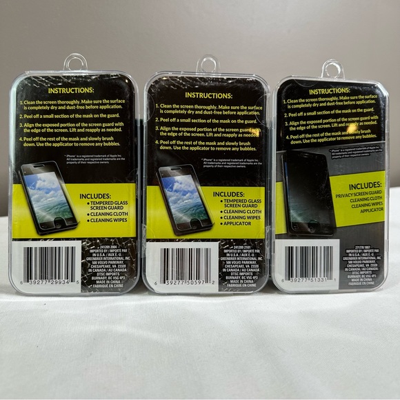 🎀 2 IPHONE SCREEN GUARDS 1 PRIVACY SCREEN GUARD FITS IPHONE 6, 6S, 7 & 8 📲 - Picture 5 of 5